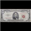 Image 2 : 1963 $5 Red seal United States Note Grades vf++