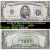 1934D $5 Blue Seal Silver Certificate Grades vf++