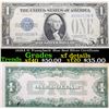 1928A $1 'Funnyback' Blue Seal Silver Certificate Grades xf details