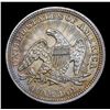 Image 3 : ***Auction Highlight*** 1853-p Arrows & Rays Seated Liberty Quarter 25c Graded Choice AU/BU Slider B
