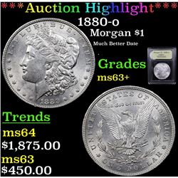 ***Auction Highlight*** 1880-o Morgan Dollar $1 Graded Select+ Unc By USCG (fc)
