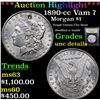 Image 1 : ***Auction Highlight*** 1890-cc Vam 7 Morgan Dollar $1 Graded Unc Details By USCG (fc)