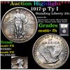Image 1 : ***Auction Highlight*** 1917-p Ty I Standing Liberty Quarter 25c Graded GEM++ FH BY USCG (fc)
