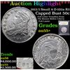 Image 1 : ***Auction Highlight*** 1812/1 Small 8 O-102a R3 Capped Bust Half Dollar 50c Graded Chouce AU+ BY US