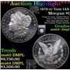 Image 1 : ***Auction Highlight*** 1878-cc Vam 14A Morgan Dollar $1 Graded Choice Unc+ DMPL BY USCG (fc)