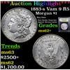 Image 1 : ***Auction Highlight*** 1883-s Vam 9 R5 Morgan Dollar $1 Graded Select Unc BY USCG (fc)