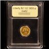 Image 4 : ***Auction Highlight*** 1850-p Gold Liberty Quarter Eagle $2 1/2 Graded Select Unc By USCG (fc)