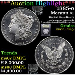 ***Auction Highlight*** 1885-o Morgan Dollar $1 Graded GEM++ DMPL BY USCG (fc)