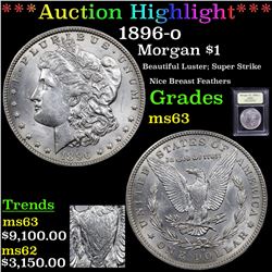 ***Auction Highlight*** 1896-o Morgan Dollar $1 Graded Select Unc BY USCG (fc)