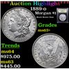 Image 1 : ***Auction Highlight*** 1889-o Morgan Dollar $1 Graded Select+ Unc By USCG (fc)