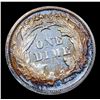 Image 3 : ***Auction Highlight*** 1870-p Rainbow Toned Seated Liberty Dime 10c Graded Choice Unc BY USCG (fc)