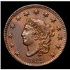 Image 2 : ***Auction Highlight*** 1832 Med Letters N-1 Coronet Head Large Cent 1c Graded Choice Unc BN BY USCG