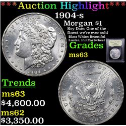 ***Auction Highlight*** 1904-s Morgan Dollar $1 Graded Select Unc BY USCG (fc)