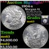 Image 1 : ***Auction Highlight*** 1904-s Morgan Dollar $1 Graded Select Unc BY USCG (fc)