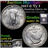 Image 1 : ***Auction Highlight*** 1917-d Ty I Standing Liberty Quarter 25c Graded GEM+ FH BY USCG (fc)