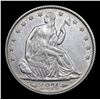 Image 2 : ***Auction Highlight*** 1874 Arrows Seated Half Dollar 50c Graded Choice AU/BU Slider By USCG (fc)