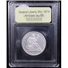 Image 4 : ***Auction Highlight*** 1874 Arrows Seated Half Dollar 50c Graded Choice AU/BU Slider By USCG (fc)