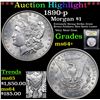 Image 1 : ***Auction Highlight*** 1890-p Morgan Dollar $1 Graded Choice+ Unc By USCG (fc)