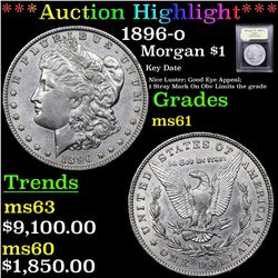 ***Auction Highlight*** 1896-o Morgan Dollar $1 Graded BU+ By USCG (fc)