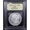 Image 4 : Proof ***Auction Highlight*** 1898 Morgan Dollar $1 Graded GEM+ Proof BY USCG (fc)