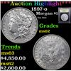 Image 1 : ***Auction Highlight*** 1897-o Morgan Dollar $1 Graded Select Unc BY USCG (fc)