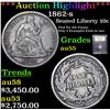 Image 1 : ***Auction Highlight*** 1862-s Seated Liberty Dime 10c Graded Choice AU BY USCG (fc)
