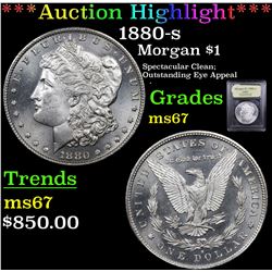 ***Auction Highlight*** 1880-s Morgan Dollar $1 Graded GEM++ Unc BY USCG (fc)