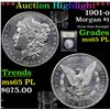 Image 1 : ***Auction Highlight*** 1901-o Morgan Dollar $1 Graded GEM Unc PL By USCG (fc)