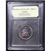 Image 4 : ***Auction Highlight*** 1862-p Seated Liberty Quarter 25c Graded Select Unc BY USCG (fc)