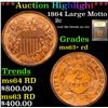 Image 1 : ***Auction Highlight*** 1864 Large Motto Two Cent Piece 2c Graded Select+ Unc RD By USCG (fc)