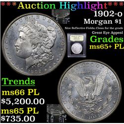 ***Auction Highlight*** 1902-o Morgan Dollar $1 Graded GEM+ PL By USCG (fc)