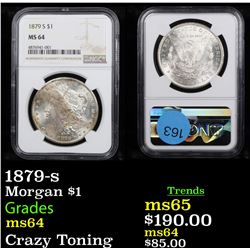 NGC 1879-s Morgan Dollar $1 Graded ms64 By NGC