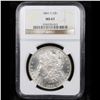 Image 2 : NGC 1884-o Morgan Dollar $1 Graded ms63 By NGC