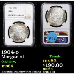 NGC 1904-o Morgan Dollar $1 Graded ms64 By NGC