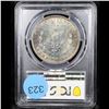 Image 3 : PCGS 1883-o Rainbow Toned Morgan Dollar $1 Graded ms64 By PCGS