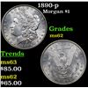 Image 1 : 1890-p Morgan Dollar $1 Grades Select Unc