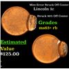 Image 1 : Mint Error Struck Off Center Lincoln Cent 1c Grades Select+ Unc RB
