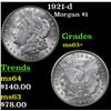 Image 1 : 1921-d Morgan Dollar $1 Grades Select+ Unc