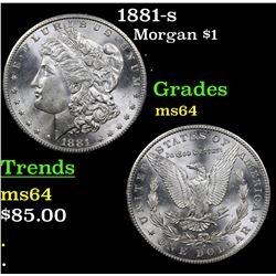 1881-s Morgan Dollar $1 Grades Choice Unc