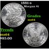 Image 1 : 1881-s Morgan Dollar $1 Grades Choice Unc