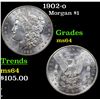 Image 1 : 1902-o Morgan Dollar $1 Grades Choice Unc
