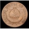 Image 3 : 1869 Two Cent Piece 2c Grades vg, very good
