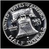 Image 3 : Proof 1954 Franklin Half Dollar 50c Grades GEM++ Proof Cameo