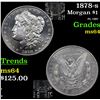 Image 1 : 1878-s Morgan Dollar $1 Grades Choice Unc
