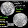 Image 1 : 1887/18-7-p vam 11 I3 R5 Morgan Dollar $1 Grades Choice+ Unc