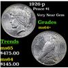 Image 1 : 1926-p Peace Dollar $1 Grades Choice+ Unc