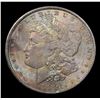 Image 2 : 1886-p Colorfully Toned Vam 24 R5 Morgan Dollar $1 Grades GEM Unc