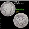 Image 1 : 1898-p Barber Quarter 25c Grades g+