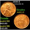 Image 1 : 1930-d Lincoln Cent 1c Grades Choice Unc RD