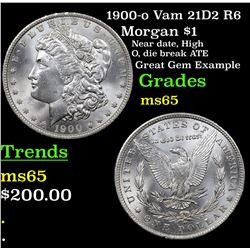 1900-o Vam 21D2 R6 Morgan Dollar $1 Grades GEM Unc